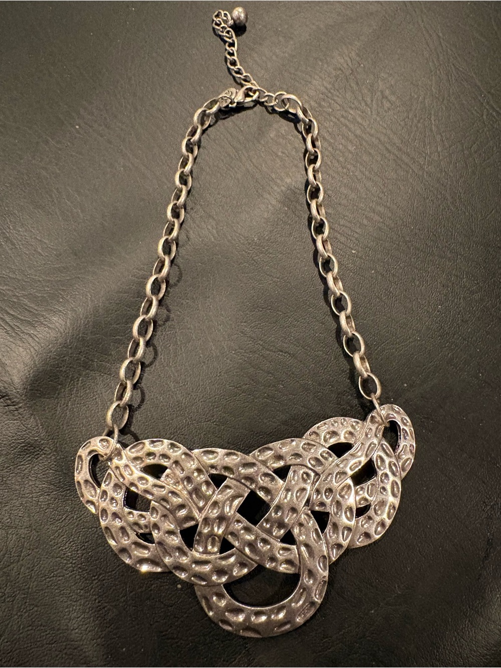 Silver-Tone Interlinked Statement Necklace - Women Jewelry